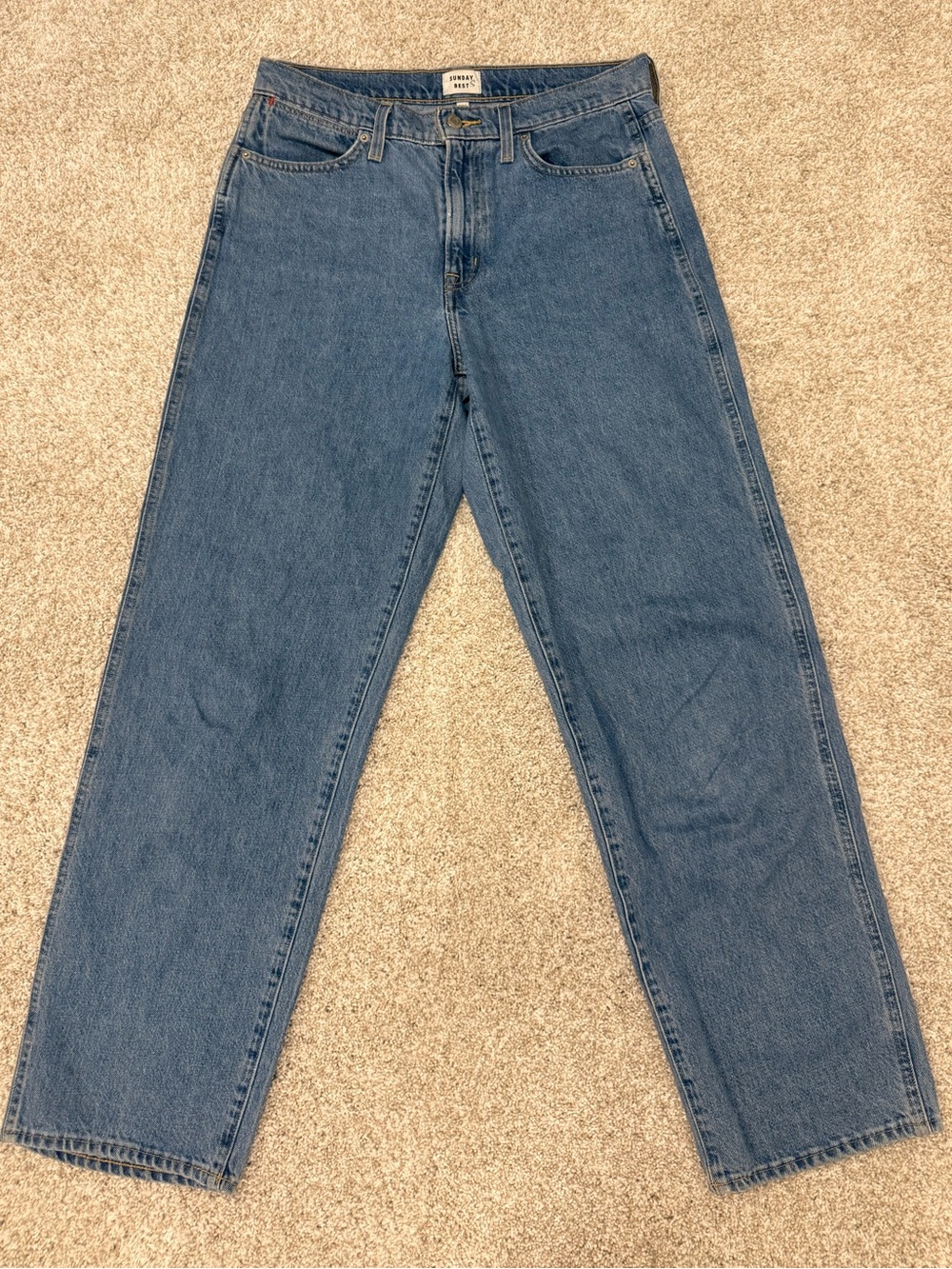Sunday Best Relaxed Men’s Jeans — Medium Blue Denim
